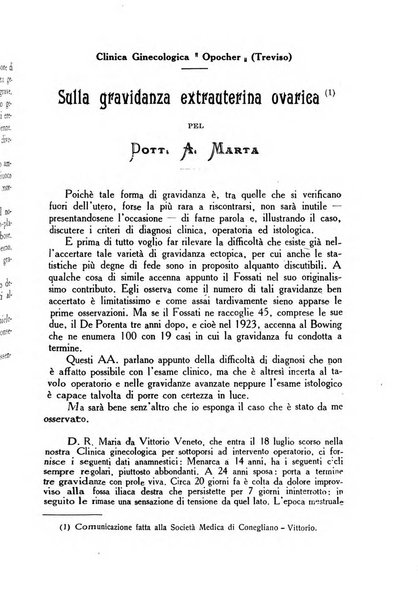 La rassegna d'ostetricia e ginecologia