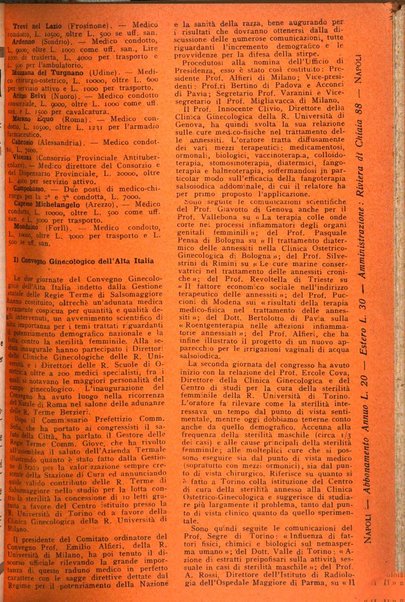 La rassegna d'ostetricia e ginecologia