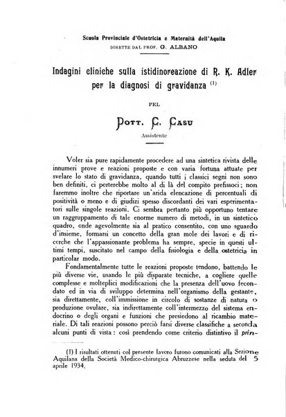 La rassegna d'ostetricia e ginecologia