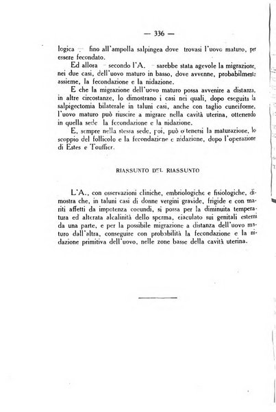 La rassegna d'ostetricia e ginecologia