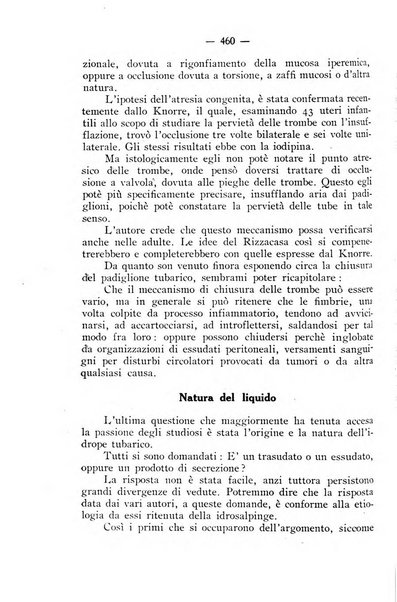 La rassegna d'ostetricia e ginecologia