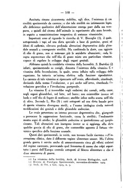 La rassegna d'ostetricia e ginecologia