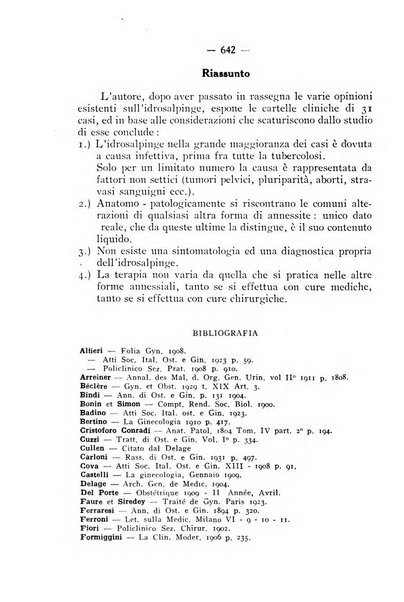 La rassegna d'ostetricia e ginecologia