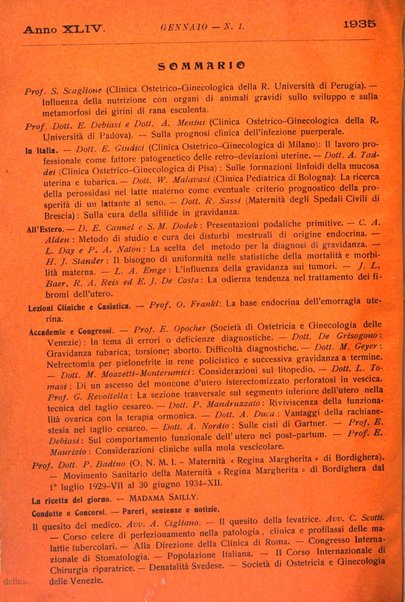 La rassegna d'ostetricia e ginecologia