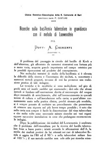 La rassegna d'ostetricia e ginecologia