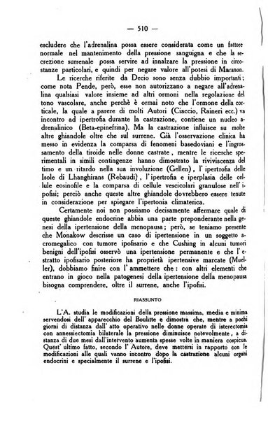 La rassegna d'ostetricia e ginecologia