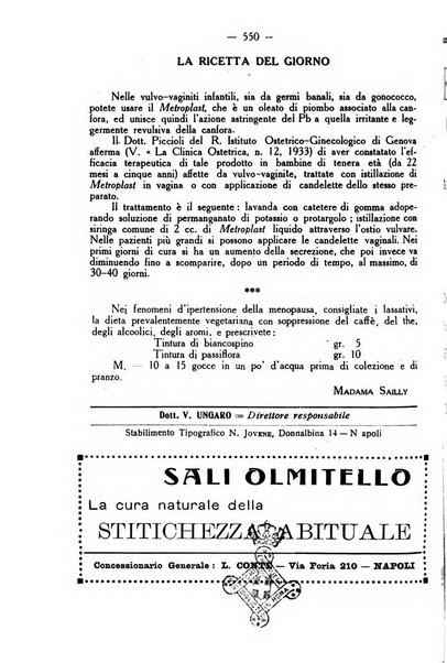 La rassegna d'ostetricia e ginecologia