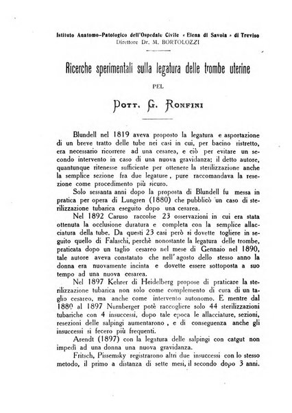 La rassegna d'ostetricia e ginecologia