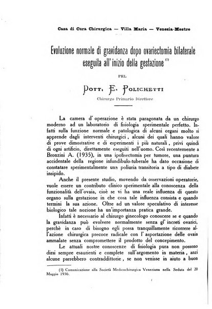 La rassegna d'ostetricia e ginecologia