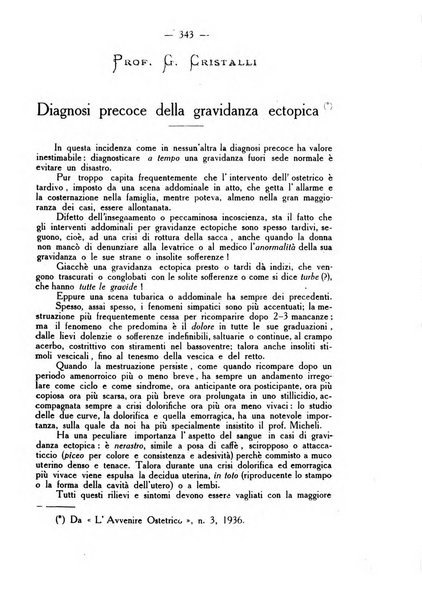 La rassegna d'ostetricia e ginecologia