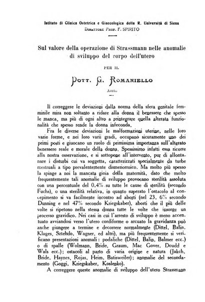 La rassegna d'ostetricia e ginecologia