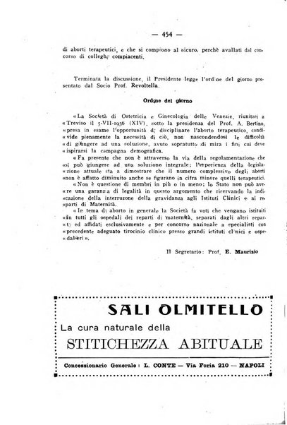 La rassegna d'ostetricia e ginecologia