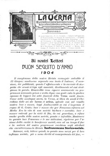 La Verna rivista illustrata sanfrancescana dedicata a s. Antonio da Padova