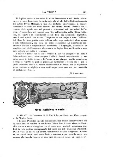 La Verna rivista illustrata sanfrancescana dedicata a s. Antonio da Padova