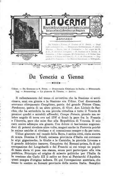 La Verna rivista illustrata sanfrancescana dedicata a s. Antonio da Padova