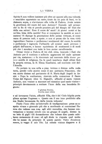 La Verna rivista illustrata sanfrancescana dedicata a s. Antonio da Padova