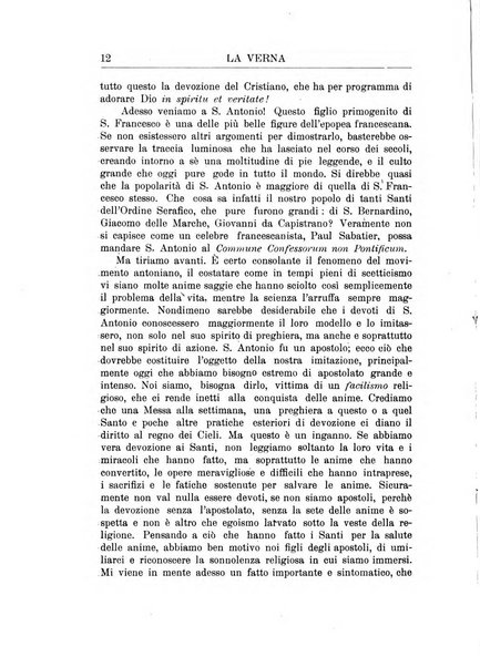 La Verna rivista illustrata sanfrancescana dedicata a s. Antonio da Padova