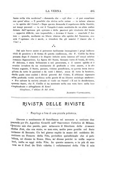 La Verna rivista illustrata sanfrancescana dedicata a s. Antonio da Padova