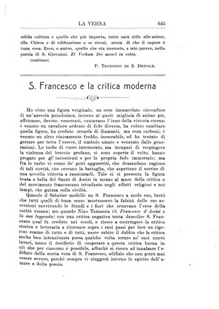 La Verna rivista illustrata sanfrancescana dedicata a s. Antonio da Padova