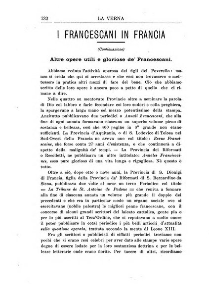 La Verna rivista illustrata sanfrancescana dedicata a s. Antonio da Padova