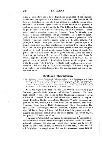 La Verna rivista illustrata sanfrancescana dedicata a s. Antonio da Padova