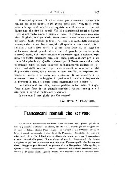 La Verna rivista illustrata sanfrancescana dedicata a s. Antonio da Padova