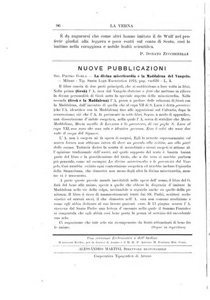 La Verna rivista illustrata sanfrancescana dedicata a s. Antonio da Padova