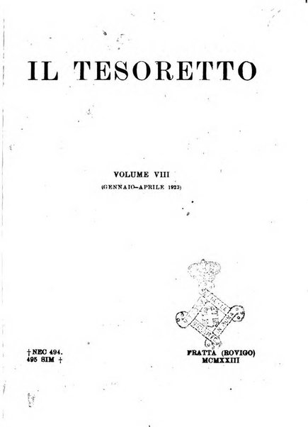 Il tesoretto della coltura italiana