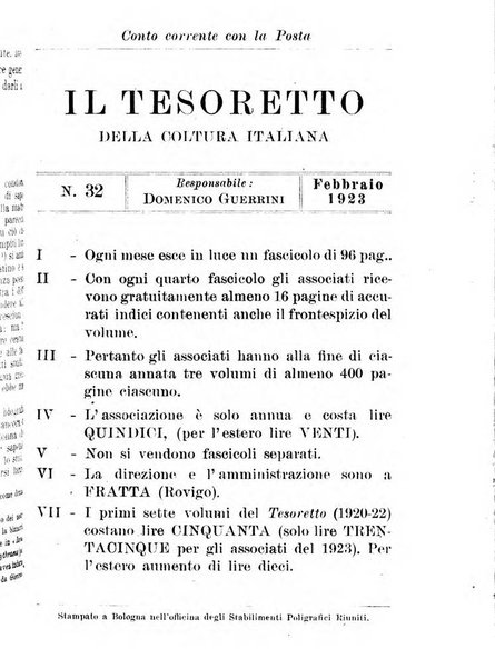 Il tesoretto della coltura italiana