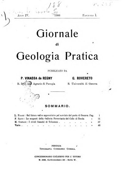 Giornale di geologia pratica