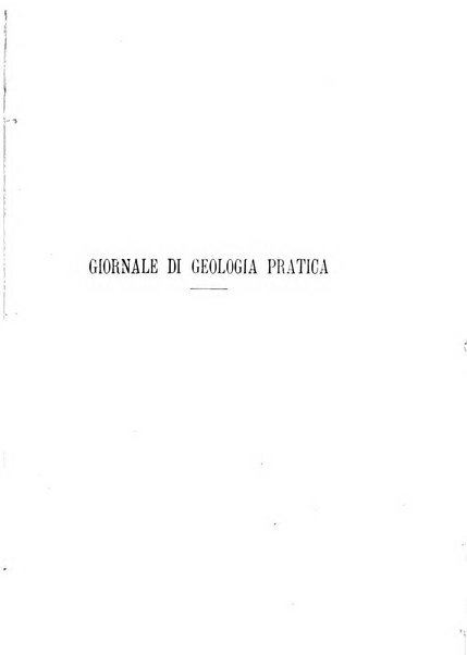 Giornale di geologia pratica