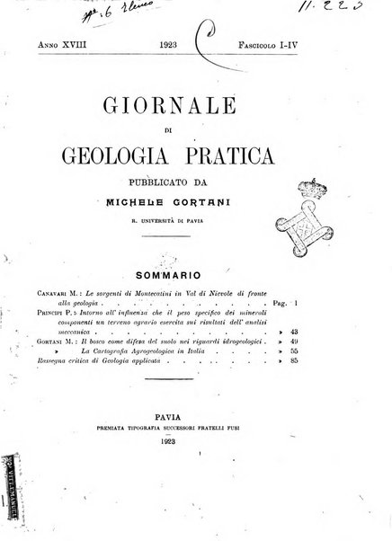 Giornale di geologia pratica