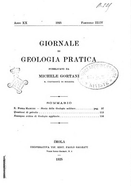 Giornale di geologia pratica