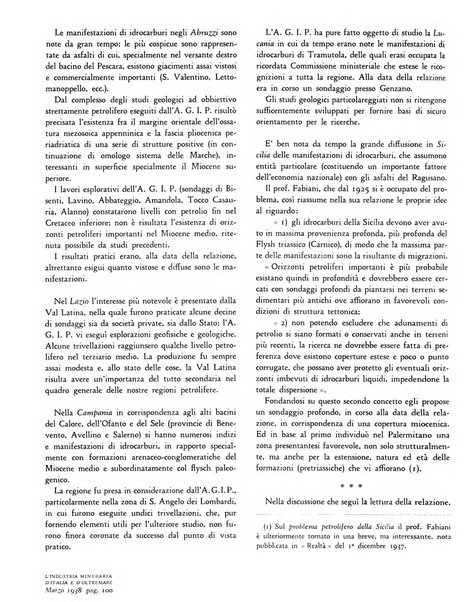 L'industria mineraria d'Italia e d'oltremare rassegna mensile della Federazione nazionale fascista degli esercenti le industrie estrattive