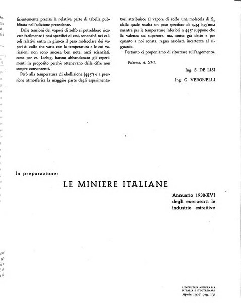 L'industria mineraria d'Italia e d'oltremare rassegna mensile della Federazione nazionale fascista degli esercenti le industrie estrattive