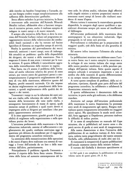 L'industria mineraria d'Italia e d'oltremare rassegna mensile della Federazione nazionale fascista degli esercenti le industrie estrattive