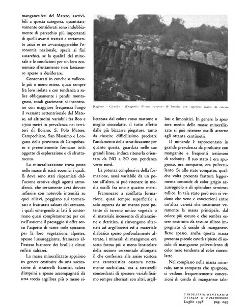 L'industria mineraria d'Italia e d'oltremare rassegna mensile della Federazione nazionale fascista degli esercenti le industrie estrattive