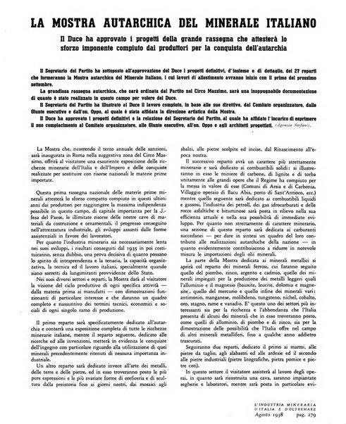 L'industria mineraria d'Italia e d'oltremare rassegna mensile della Federazione nazionale fascista degli esercenti le industrie estrattive