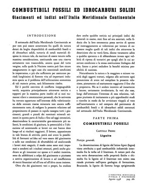 L'industria mineraria d'Italia e d'oltremare rassegna mensile della Federazione nazionale fascista degli esercenti le industrie estrattive