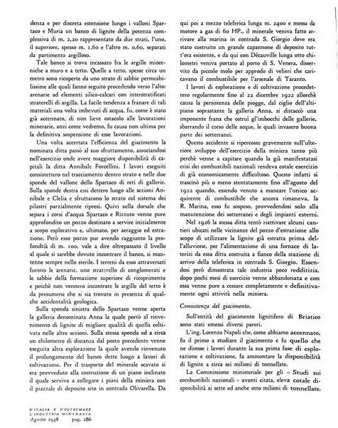 L'industria mineraria d'Italia e d'oltremare rassegna mensile della Federazione nazionale fascista degli esercenti le industrie estrattive