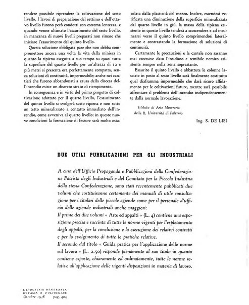 L'industria mineraria d'Italia e d'oltremare rassegna mensile della Federazione nazionale fascista degli esercenti le industrie estrattive