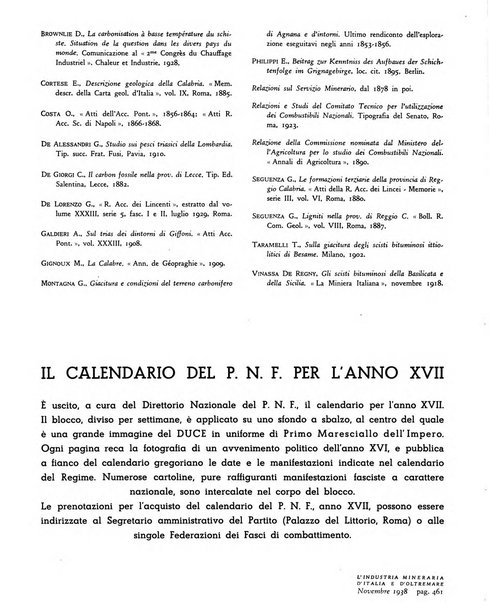 L'industria mineraria d'Italia e d'oltremare rassegna mensile della Federazione nazionale fascista degli esercenti le industrie estrattive