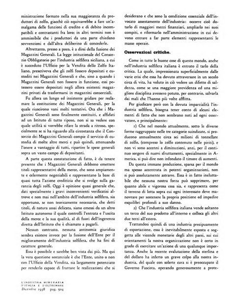 L'industria mineraria d'Italia e d'oltremare rassegna mensile della Federazione nazionale fascista degli esercenti le industrie estrattive