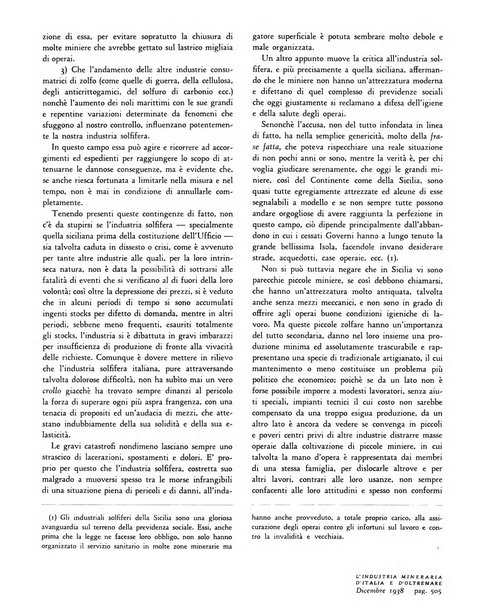 L'industria mineraria d'Italia e d'oltremare rassegna mensile della Federazione nazionale fascista degli esercenti le industrie estrattive