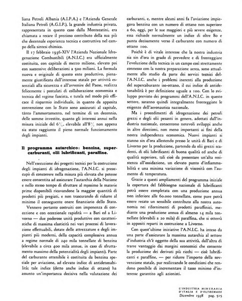 L'industria mineraria d'Italia e d'oltremare rassegna mensile della Federazione nazionale fascista degli esercenti le industrie estrattive