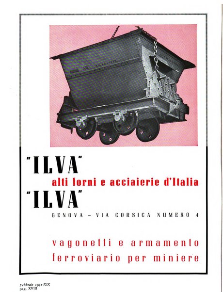 L'industria mineraria d'Italia e d'oltremare rassegna mensile della Federazione nazionale fascista degli esercenti le industrie estrattive