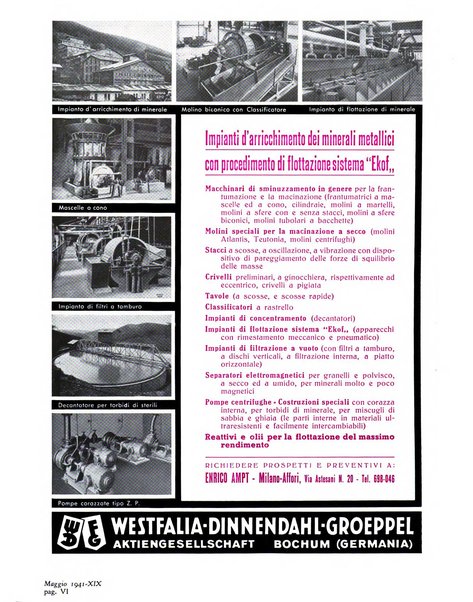 L'industria mineraria d'Italia e d'oltremare rassegna mensile della Federazione nazionale fascista degli esercenti le industrie estrattive