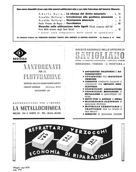 L'industria mineraria d'Italia e d'oltremare rassegna mensile della Federazione nazionale fascista degli esercenti le industrie estrattive