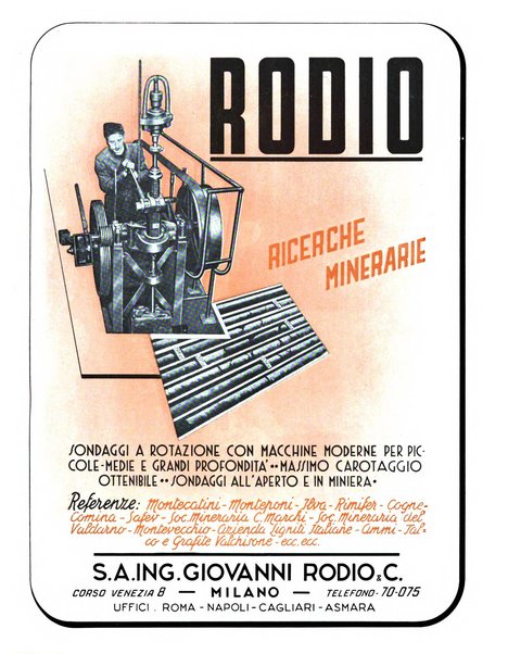 L'industria mineraria d'Italia e d'oltremare rassegna mensile della Federazione nazionale fascista degli esercenti le industrie estrattive