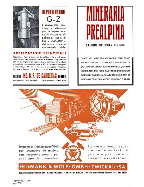 L'industria mineraria d'Italia e d'oltremare rassegna mensile della Federazione nazionale fascista degli esercenti le industrie estrattive